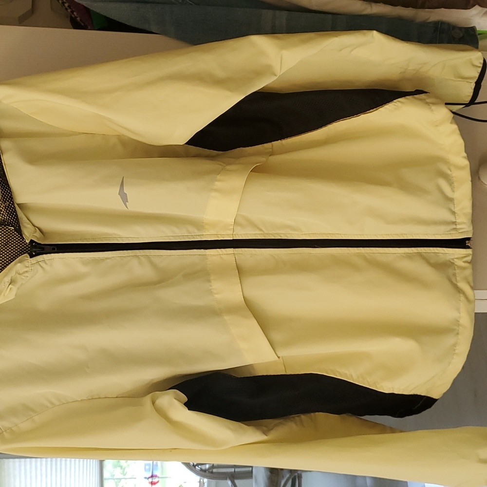 Yellow wind breaker jacket